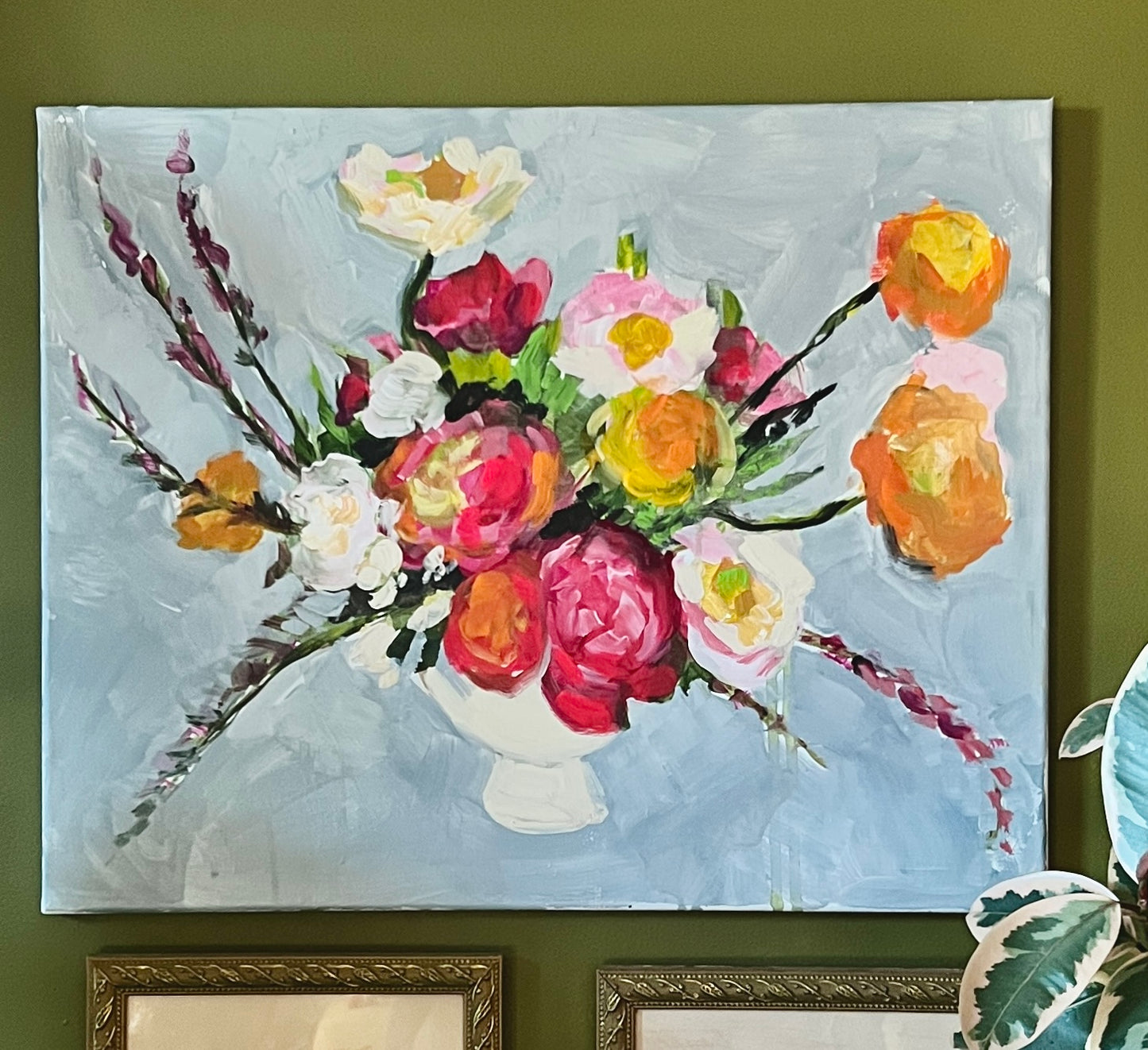 Abstract Floral Painting with Braighlee Fine Art | 06/29