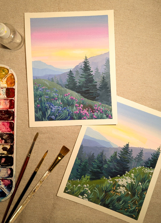 Painting Mountainscapes in Gouache with Mozy Studios | 8/17