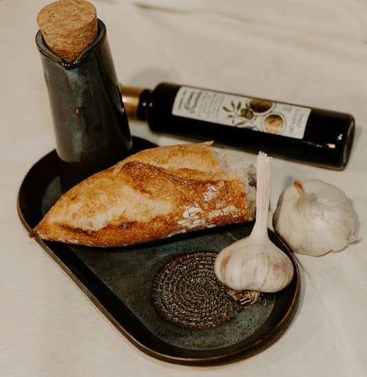 Handbuilding Pottery - Garlic Grater Tray Oil Bottle OR Sushi Serving Set | 10/05