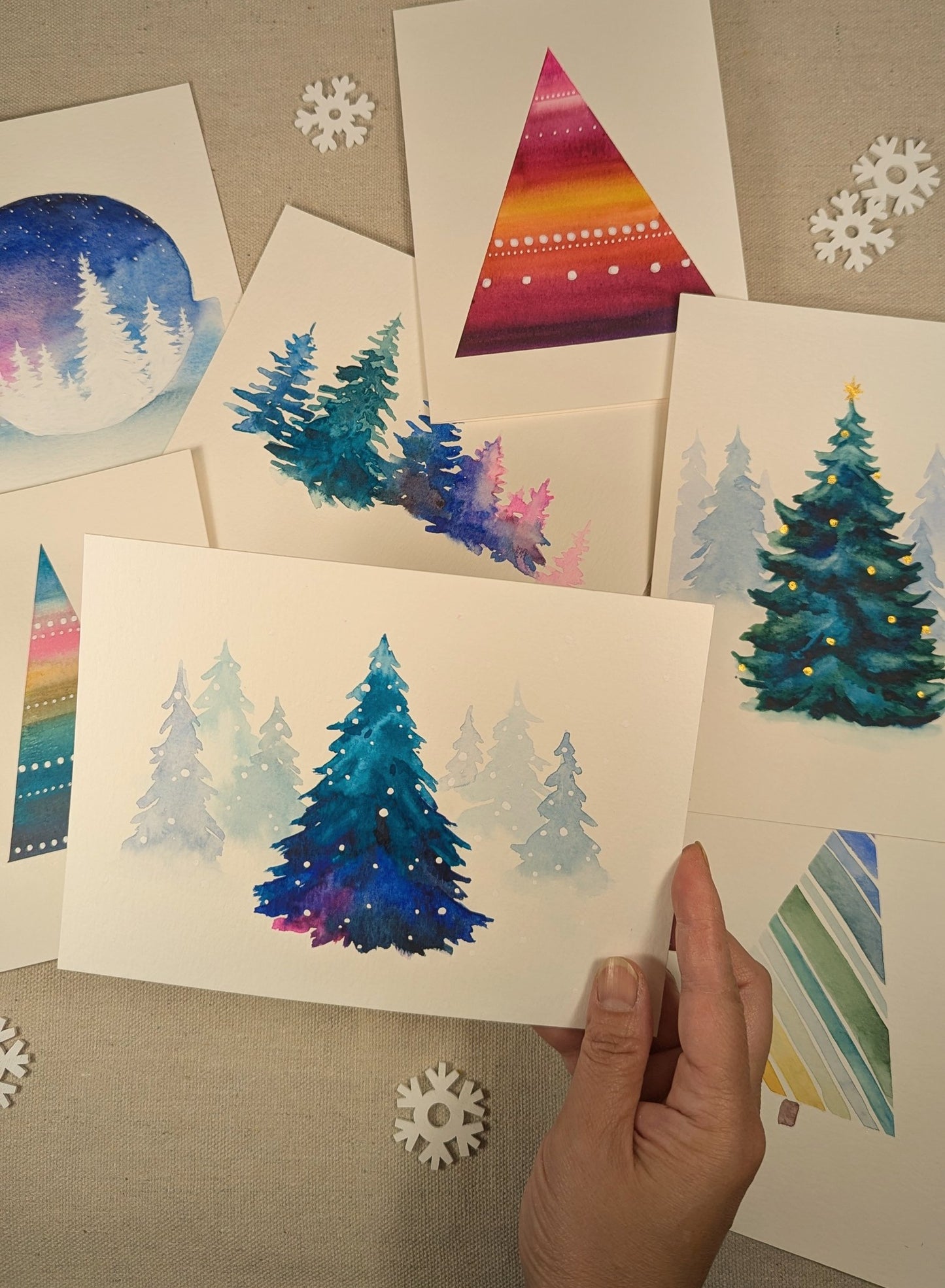 Handpainted Holiday Cards with Mozy Studios | 12/14