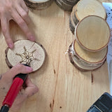 Intro to Woodburning: Holiday Ornaments with K-dash-rae Creations | 12/02 | 6-8PM