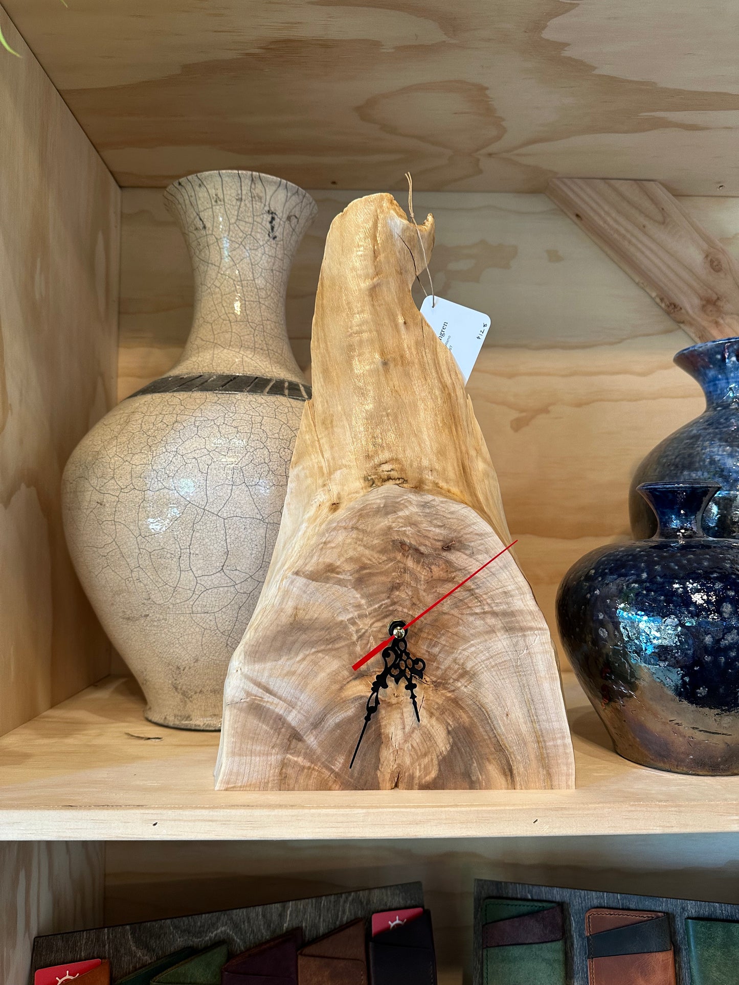 Spruced Up | Burled Maple Half Oval Standing Clock