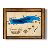 Shadowpine Custom Order | Donner Lake Art | Donner Bathymetry Map | Various Sizes