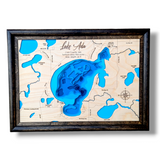 Shadowpine Custom Order | Custom Lake Bathymetry Map | Various Sizes