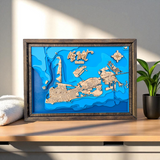 Shadowpine Custom Order | Custom Lake Bathymetry Map | Various Sizes