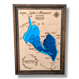 Shadowpine Custom Order | Custom Lake Bathymetry Map | Various Sizes