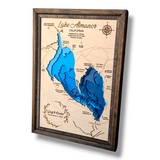 Shadowpine Custom Order | Custom Lake Bathymetry Map | Various Sizes