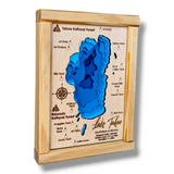 Shadowpine Custom Order | Lake Tahoe Art | Tahoe Bathymetry Map | Various Sizes