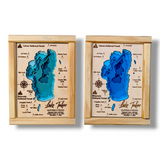 Shadowpine Custom Order | Lake Tahoe Art | Tahoe Bathymetry Map | Various Sizes